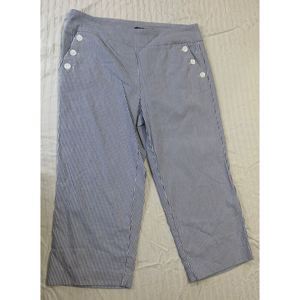 COUNTERPARTS WOMENS PULL ON CAPRIS PANTS SIZE 10